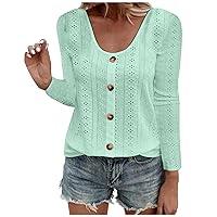 Algopix Similar Product 5 - Eyelet Tops for Women Plus Size Plain