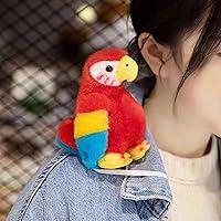 Algopix Similar Product 12 - Wmena Magnetic Shoulder Parrot Plush