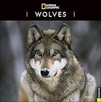 Algopix Similar Product 20 - National Geographic Wolves 2024 Wall