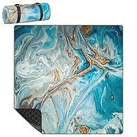 Algopix Similar Product 12 - LLCXCSI Blue Marble Picnic Blankets