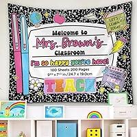 Algopix Similar Product 16 - LASFOUR Groovy Classroom Decor Custom