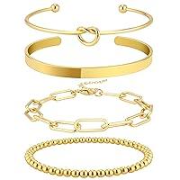 Algopix Similar Product 18 - Reoxvo Gold Bangle Bracelets for Women