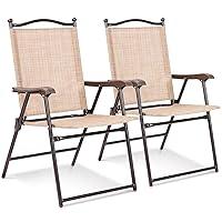 Algopix Similar Product 10 - Giantex Set of 2 Patio Folding Chairs
