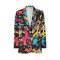 Algopix Similar Product 13 - Qznuberone Mens Casual Blazer Splash