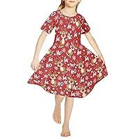 Algopix Similar Product 17 - Wideasale Girls Summer Dress Christmas