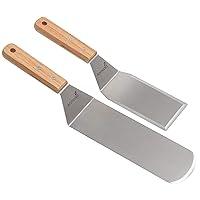 Algopix Similar Product 16 - Metal Spatula Set  Griddle Long