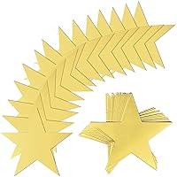 Algopix Similar Product 10 - 100 PCS Glitter Gold Five Star Cutouts