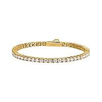 Algopix Similar Product 19 - 18K Yellow Gold Plated Silver Bracelet