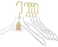 Algopix Similar Product 12 - Gold Acrylic Hangers 20 Pack Crystal