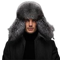 Algopix Similar Product 4 - Queenfur Mens Fur Hat  Winter Real