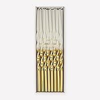 Algopix Similar Product 4 - Meri Meri Gold Dipped Twisted Candles