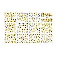 Algopix Similar Product 13 - Sunflower nail stickers