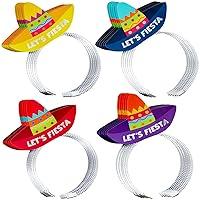 Algopix Similar Product 17 - Juvale 24 Pack Lets Fiesta Sombrero