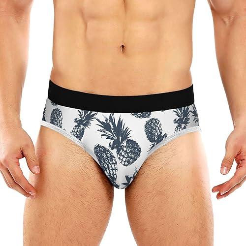 Best Deal for JHKKU Pineapple Men's Underwear Briefs Soft Comfortable