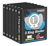 Algopix Similar Product 9 - 3 Ring Binder 1 Inch PANDRI 6 Pack