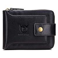 Algopix Similar Product 15 - BULLCAPTAIN Genuine Leather Wallet for