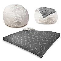 Algopix Similar Product 4 - CordaRoys Faux Fur Bean Bag 