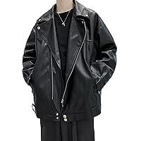 Algopix Similar Product 20 - MaiyifuGJ Mens Faux Leather Biker