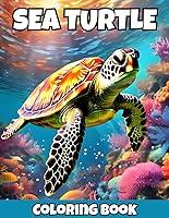 Algopix Similar Product 17 - Sea Turtle Coloring Book A Turtle