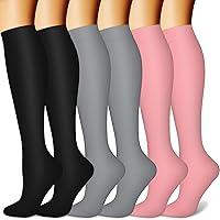 Algopix Similar Product 2 - CHARMKING 6 PairsCompression Socks for