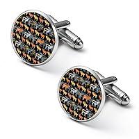 Algopix Similar Product 3 - Cufflinks Retro Style Reindeer Deer