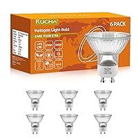 Algopix Similar Product 14 - RUCHA Gu10 Halogen Light Bulds 6 Pack