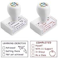 Algopix Similar Product 11 - 2 Pack Teacher Stamps Checkbox Grading