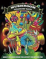 Algopix Similar Product 12 - Mushroom Coloring Book Adult Whimsical