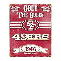 Algopix Similar Product 15 - Party Animal NFL Embossed Metal Vintage