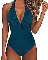 Algopix Similar Product 13 - SUUKSESS Women Sexy Halter One Piece