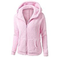 Algopix Similar Product 15 - gbyLJF Womens Fuzzy Fleece Hoodie Full