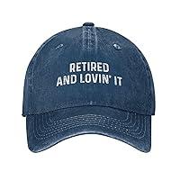 Algopix Similar Product 7 - Ositerpz Retired and Lovin It Hat for