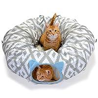 Algopix Similar Product 7 - Kitty City Large Cat Tunnel Bed Cat