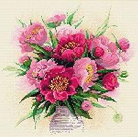 Algopix Similar Product 15 - RIOLIS Peonies in a Vase Diamond