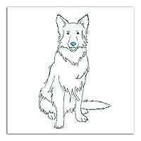 Algopix Similar Product 7 - Creative Products Shaggy Dog Blue 24x24