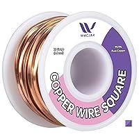 Algopix Similar Product 17 - Wacjak 20 Gauge Square Copper Wire