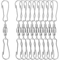 Algopix Similar Product 11 - TecUnite 10 Pack Swivel Hooks Clips