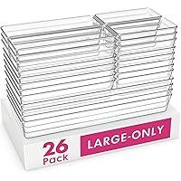 Algopix Similar Product 12 - Criusia Clear Plastic Drawer Organizer