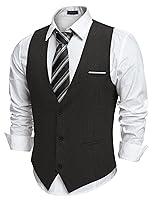 Algopix Similar Product 7 - COOFANDY Mens Linen Vest Casual