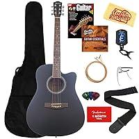 Algopix Similar Product 5 - Vault 41Inch Cutaway Acoustic Guitar 