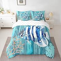 Algopix Similar Product 10 - Erosebridal Ocean Fish Comforter Set 7