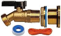Algopix Similar Product 5 - RAINPAL RBS022 Brass Rain Barrel