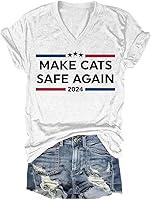 Algopix Similar Product 19 - Make Cats Safe Again ShirtMake Cats