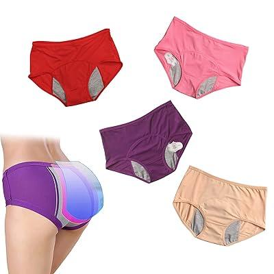 4pcs Women Period Underwear Menstrual Pants Leakproof Panties Menstrual  Briefs Underwear L 