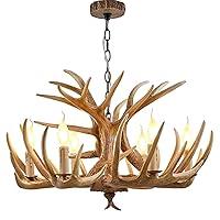 Algopix Similar Product 16 - Hubrin Antler Chandelier 6 Light