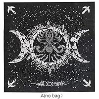 Algopix Similar Product 18 - NIHUIFA Altar Tarot Cloth Triple Moon