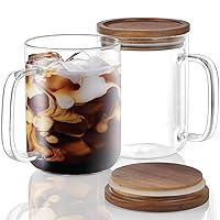 Algopix Similar Product 7 - DRASTAR Glass Coffee MugsClear Coffee