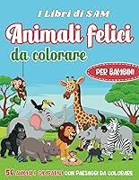 Algopix Similar Product 7 - Animali Felici da Colorare per Bambini