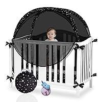 Algopix Similar Product 18 - Safety Crib Net to Keep Baby in Black