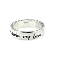 Algopix Similar Product 3 - Personalized Sterling Silver Band Ring